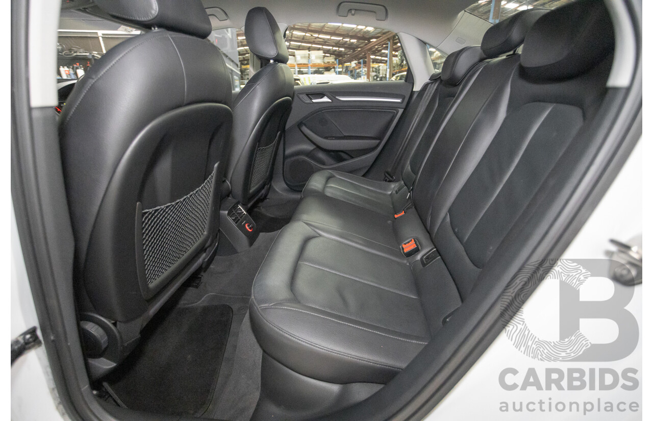 02/2015 Audi A3 1.4 TFSI ATTRACTION COD 8V MY14 4D Sedan Glacier White Turbo 1.4L