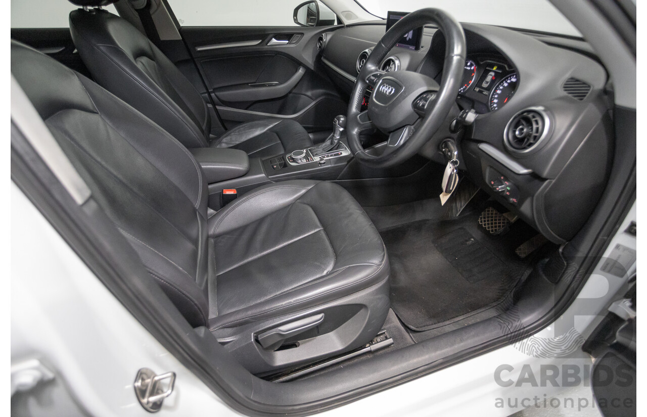 02/2015 Audi A3 1.4 TFSI ATTRACTION COD 8V MY14 4D Sedan Glacier White Turbo 1.4L