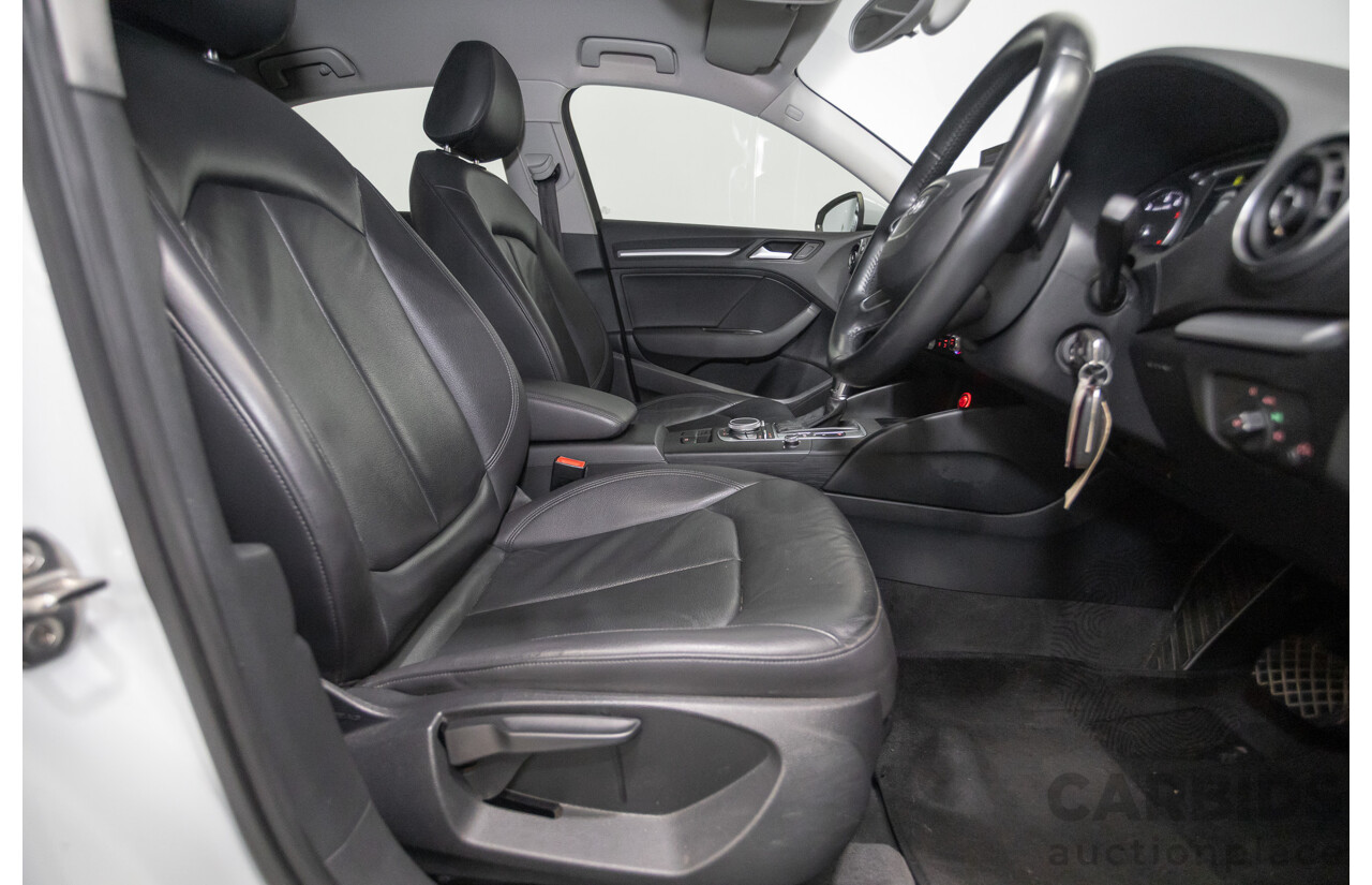 02/2015 Audi A3 1.4 TFSI ATTRACTION COD 8V MY14 4D Sedan Glacier White Turbo 1.4L