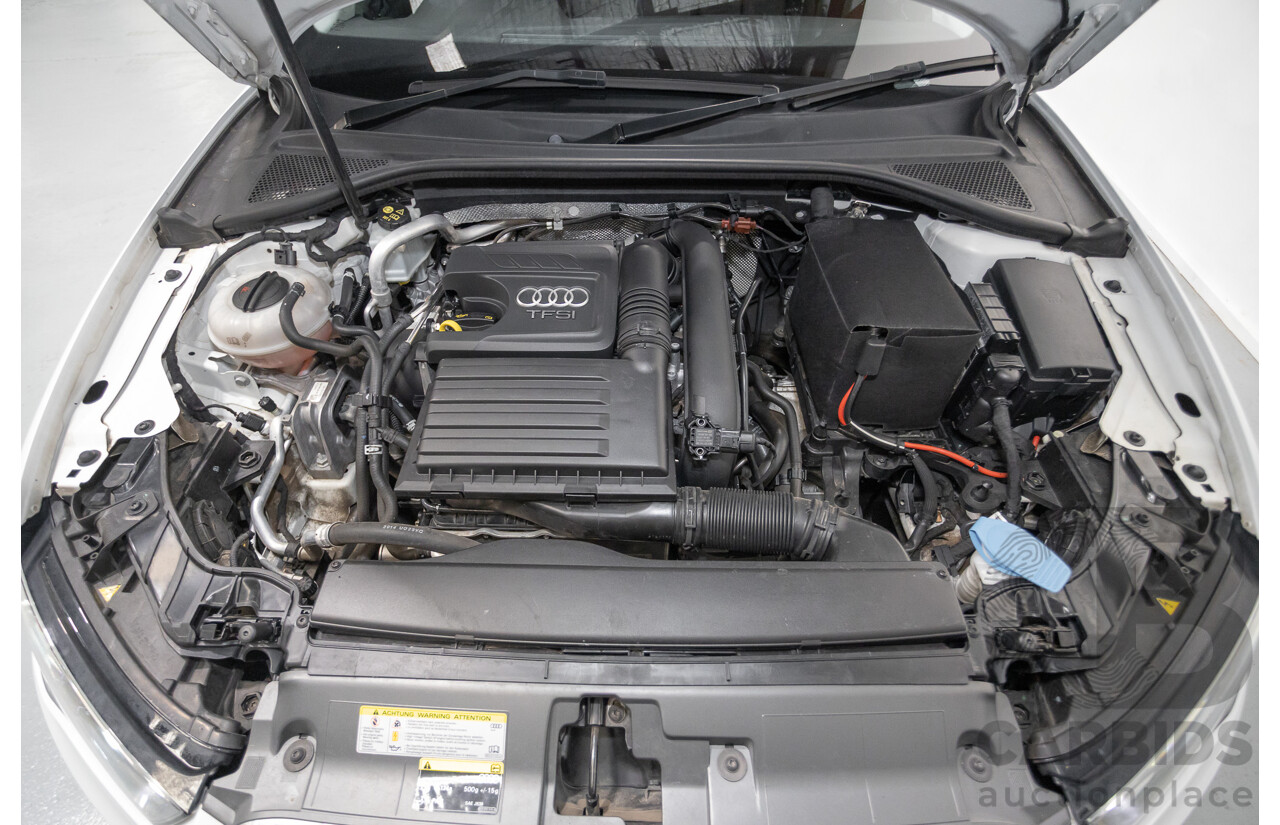 02/2015 Audi A3 1.4 TFSI ATTRACTION COD 8V MY14 4D Sedan Glacier White Turbo 1.4L