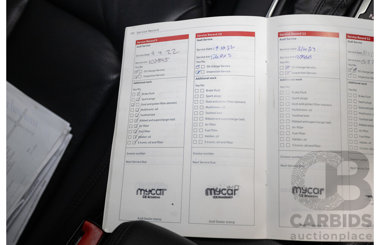 02/2015 Audi A3 1.4 TFSI ATTRACTION COD 8V MY14 4D Sedan Glacier White Turbo 1.4L