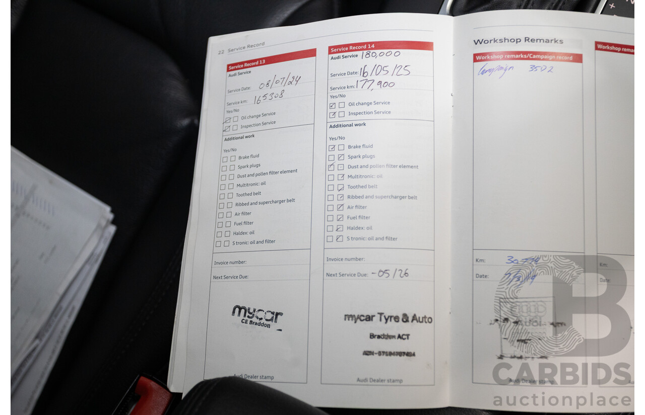 02/2015 Audi A3 1.4 TFSI ATTRACTION COD 8V MY14 4D Sedan Glacier White Turbo 1.4L