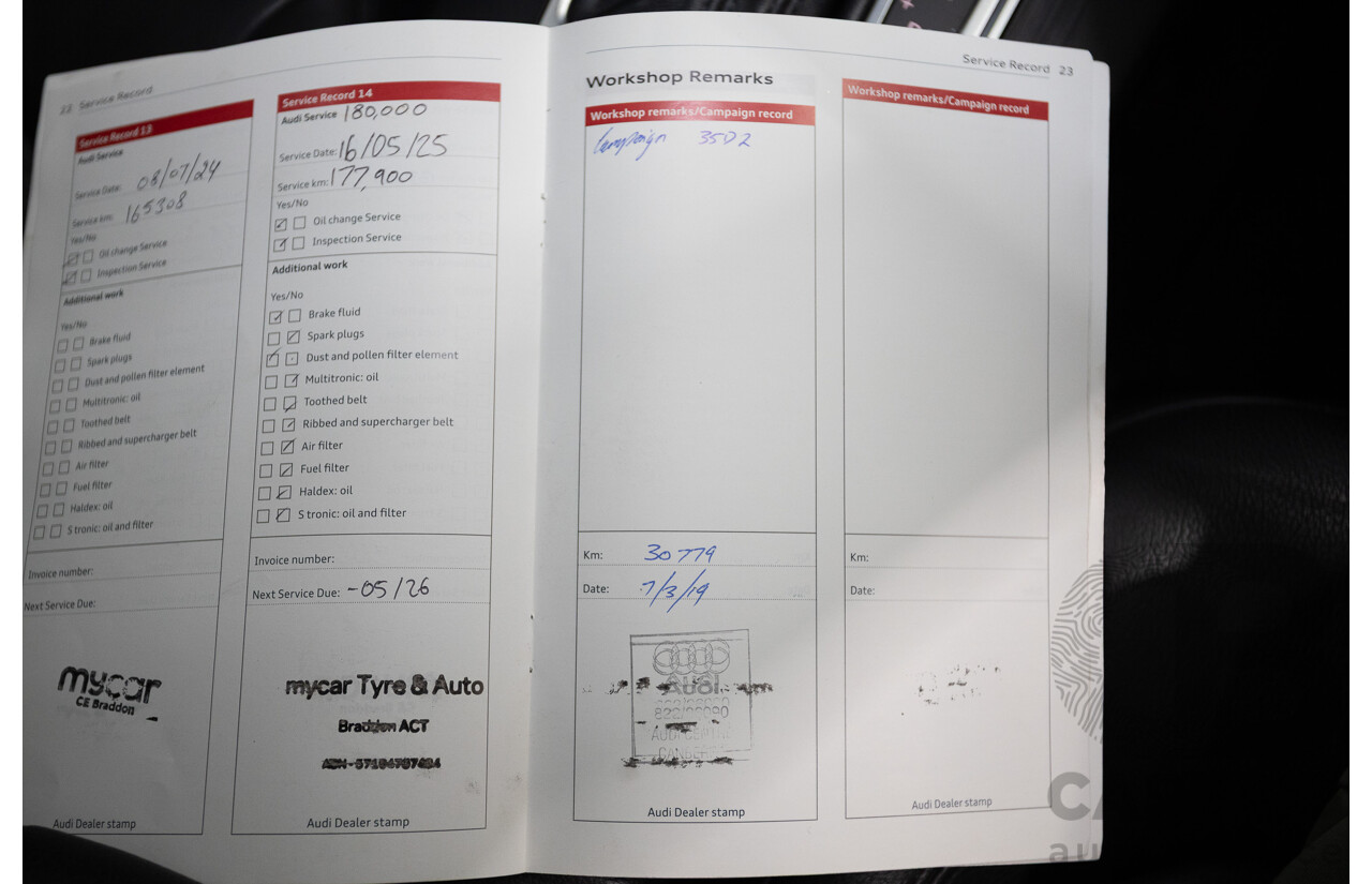 02/2015 Audi A3 1.4 TFSI ATTRACTION COD 8V MY14 4D Sedan Glacier White Turbo 1.4L