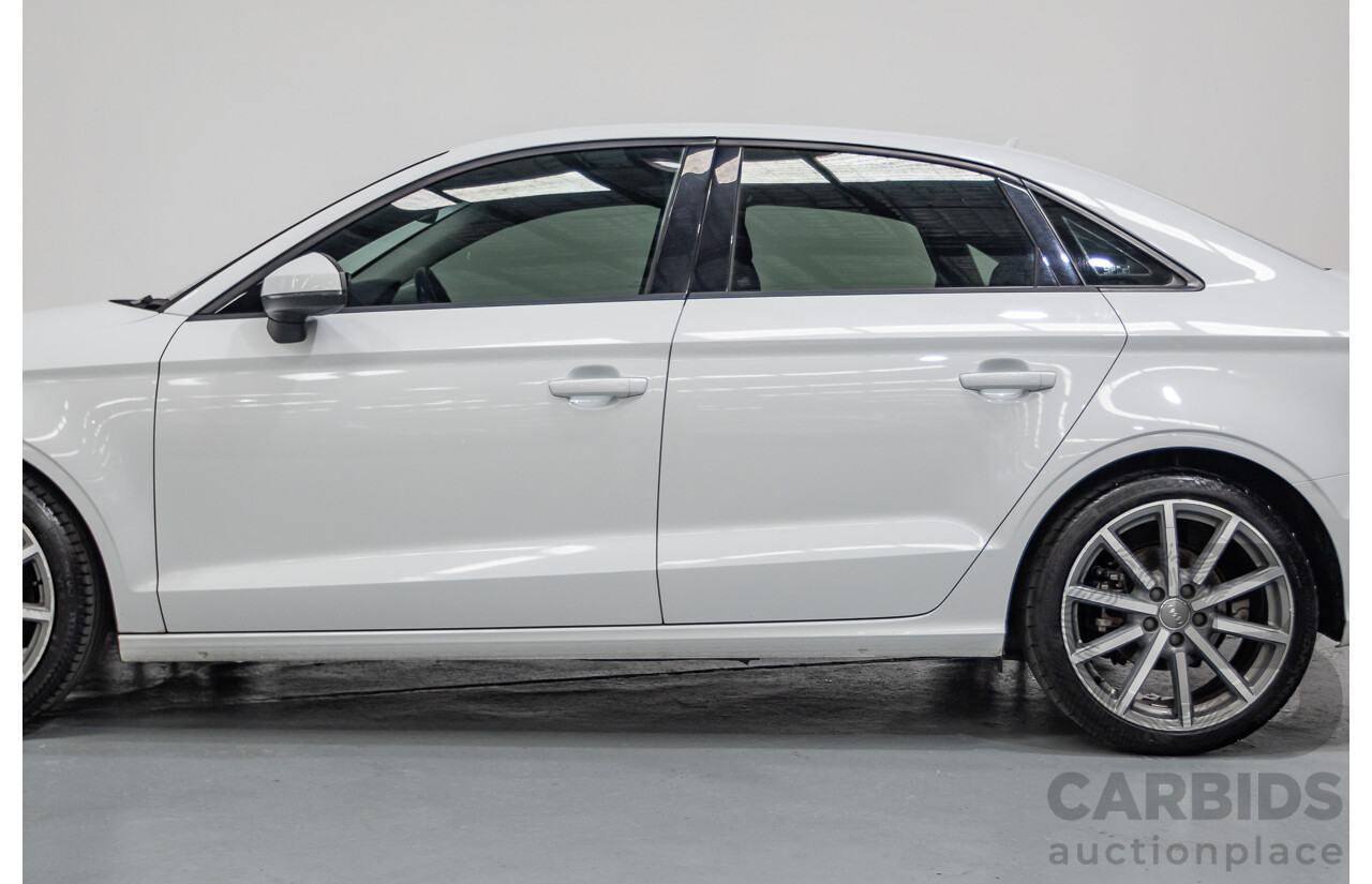 02/2015 Audi A3 1.4 TFSI ATTRACTION COD 8V MY14 4D Sedan Glacier White Turbo 1.4L