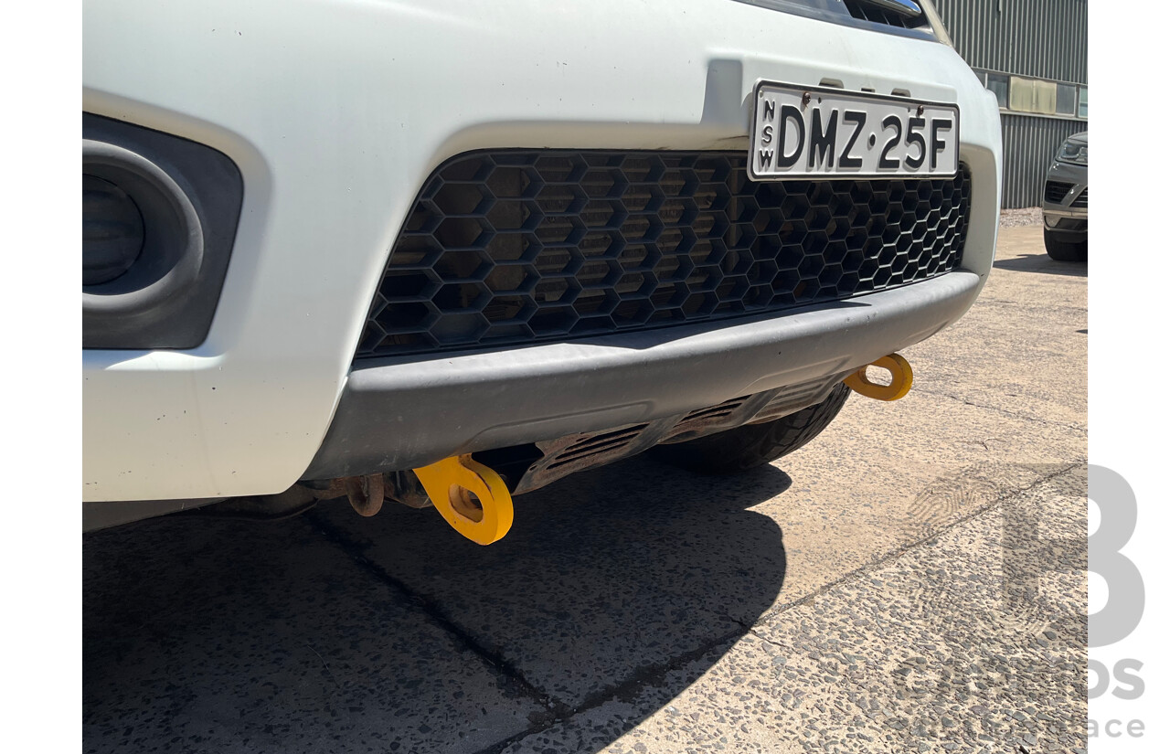 1/2012 Mitsubishi Triton GLX (4x4) MN MY12 Double Cab Utility Solid White Diesel Turbo 2.5L