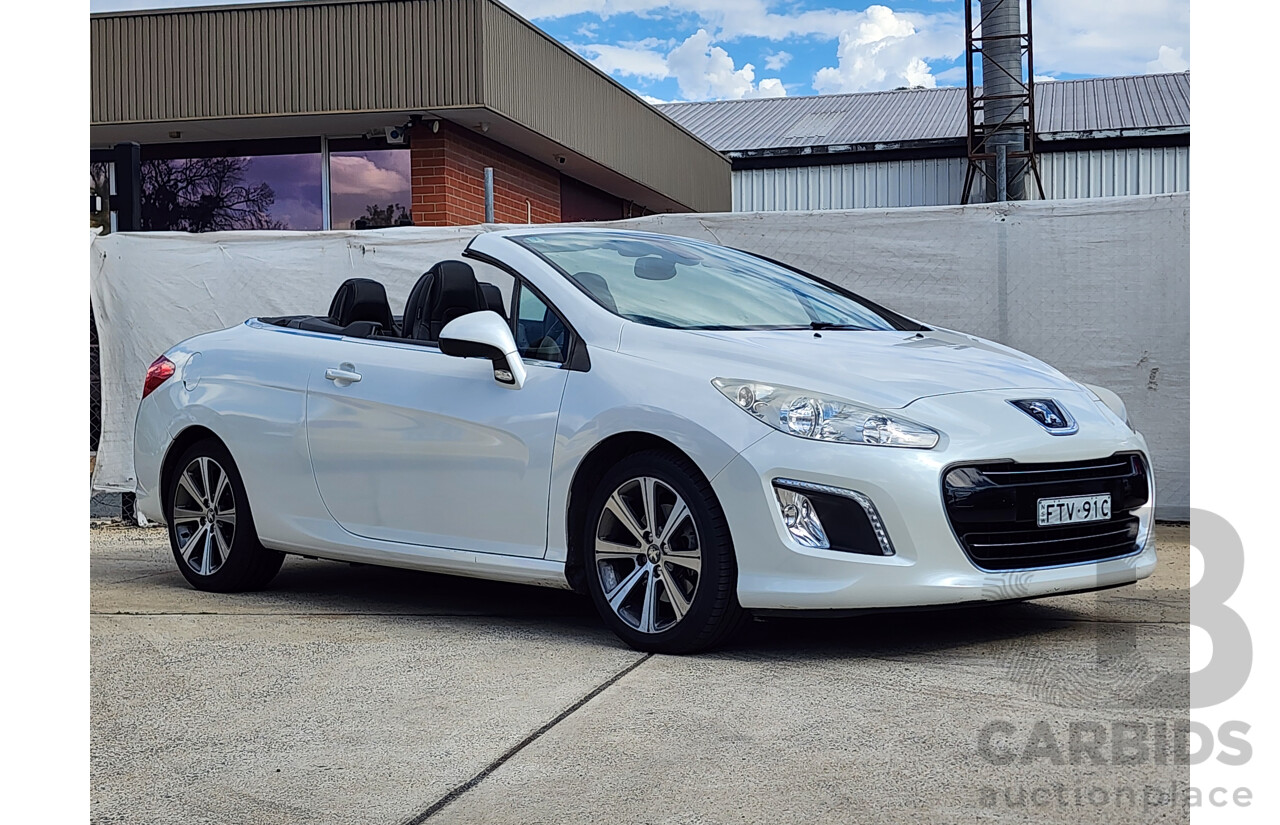 2/2015 Peugeot 308 CC Allure Turbo 11 UPGRADE 2d Cabriolet White 1.6L
