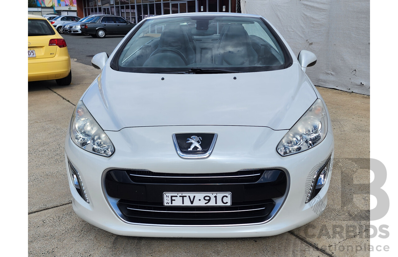 2/2015 Peugeot 308 CC Allure Turbo 11 UPGRADE 2d Cabriolet White 1.6L