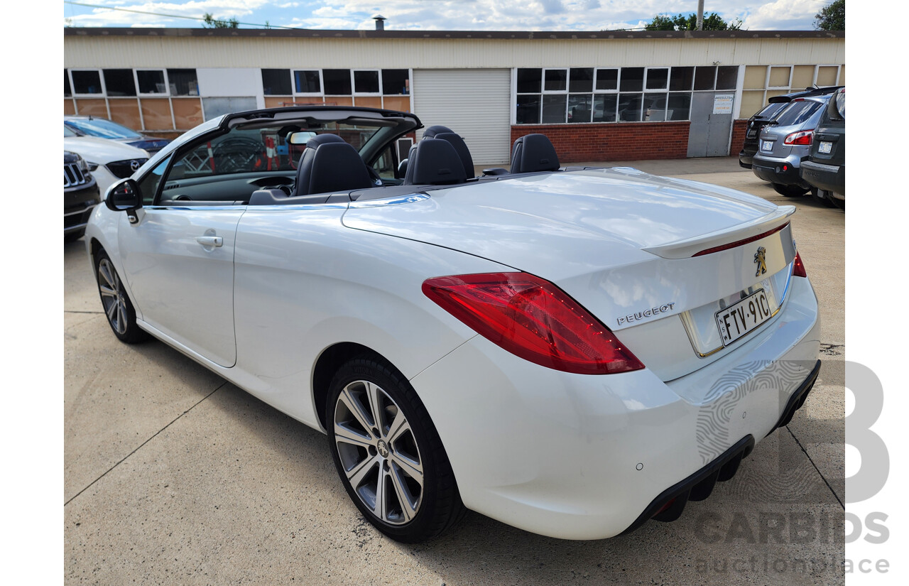 2/2015 Peugeot 308 CC Allure Turbo 11 UPGRADE 2d Cabriolet White 1.6L