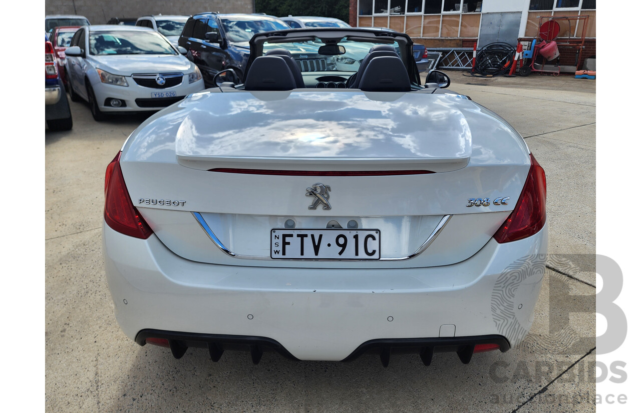 2/2015 Peugeot 308 CC Allure Turbo 11 UPGRADE 2d Cabriolet White 1.6L