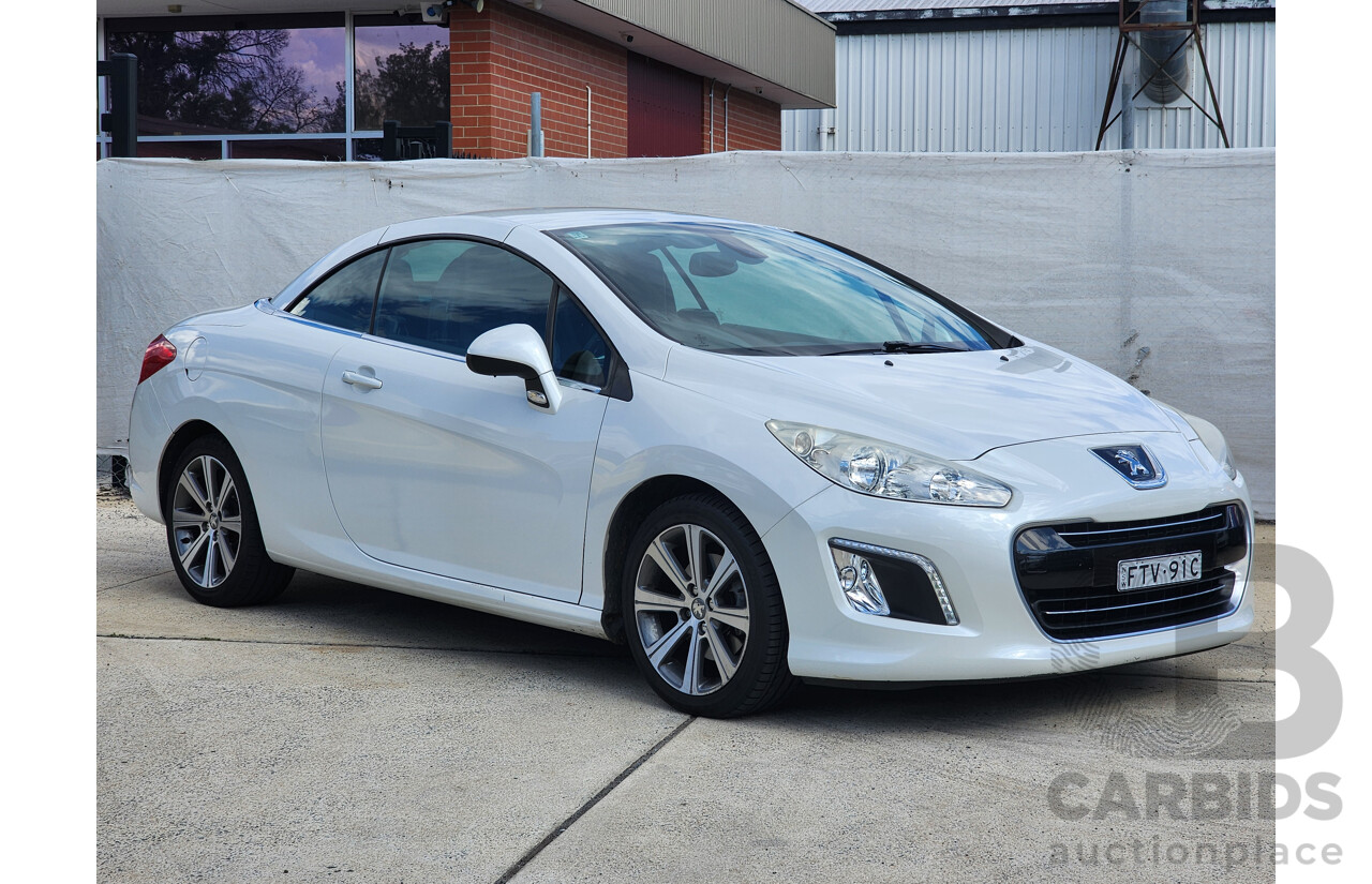 2/2015 Peugeot 308 CC Allure Turbo 11 UPGRADE 2d Cabriolet White 1.6L