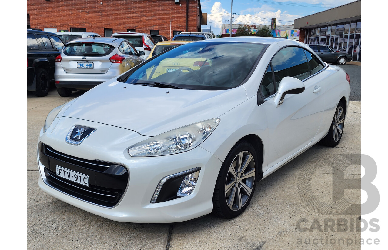 2/2015 Peugeot 308 CC Allure Turbo 11 UPGRADE 2d Cabriolet White 1.6L