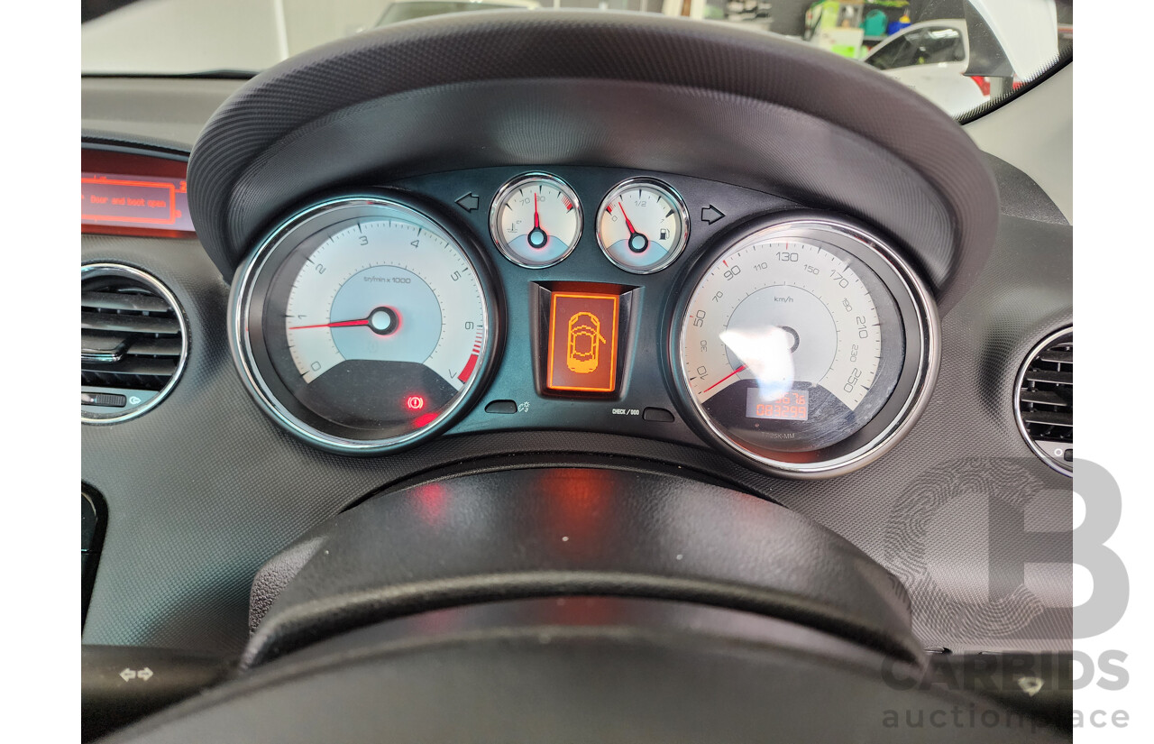 2/2015 Peugeot 308 CC Allure Turbo 11 UPGRADE 2d Cabriolet White 1.6L