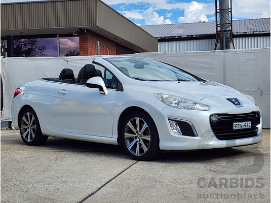 2/2015 Peugeot 308 CC Allure Turbo 11 UPGRADE 2d Cabriolet White 1.6L
