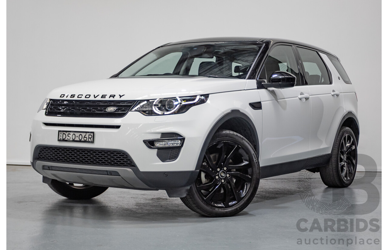 11/2017 Land Rover Discovery Sport TD4 (132kW) HSE (AWD) L550 MY18 4D Wagon Polaris White Turbo Diesel 2.0L - 7 Seats