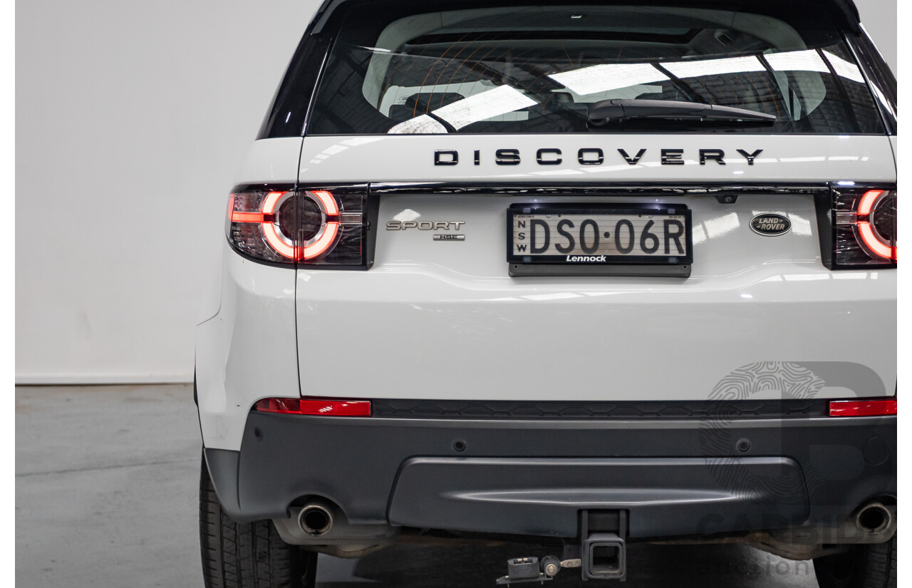 11/2017 Land Rover Discovery Sport TD4 (132kW) HSE (AWD) L550 MY18 4D Wagon Polaris White Turbo Diesel 2.0L - 7 Seats