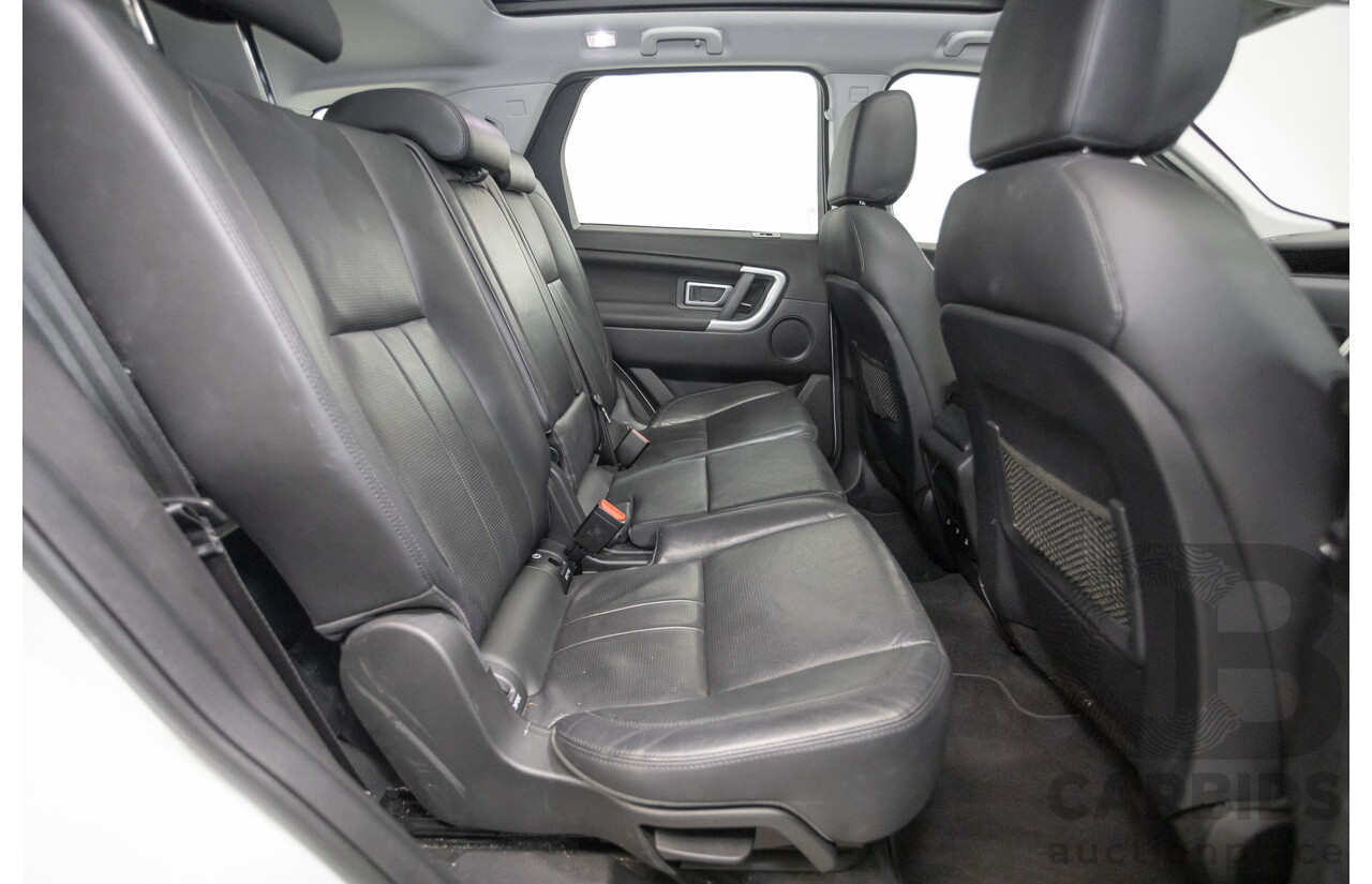 11/2017 Land Rover Discovery Sport TD4 (132kW) HSE (AWD) L550 MY18 4D Wagon Polaris White Turbo Diesel 2.0L - 7 Seats