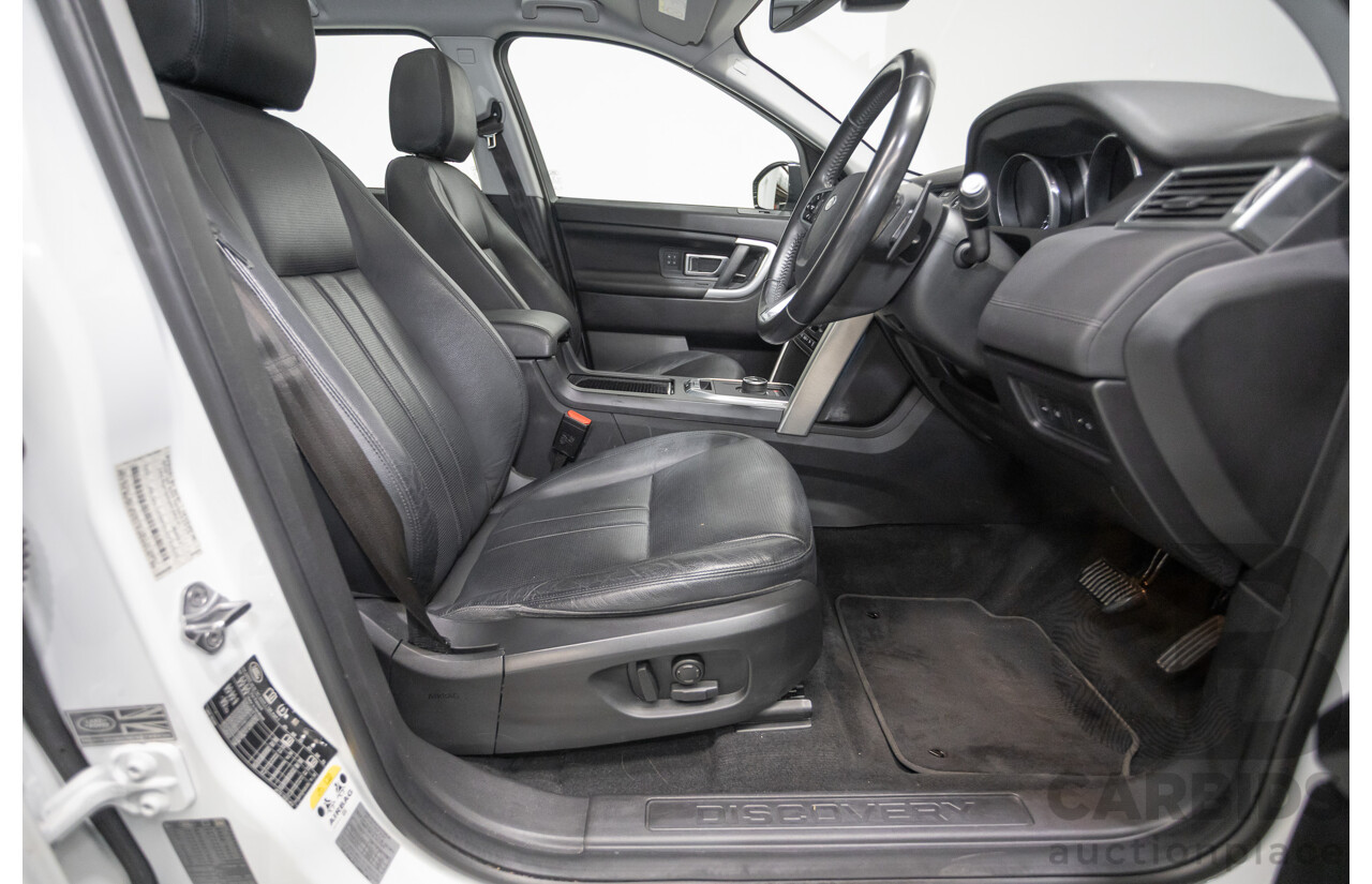 11/2017 Land Rover Discovery Sport TD4 (132kW) HSE (AWD) L550 MY18 4D Wagon Polaris White Turbo Diesel 2.0L - 7 Seats