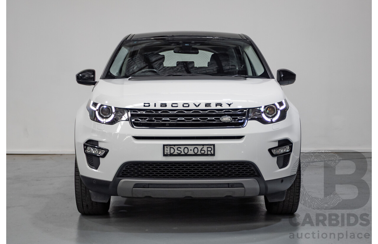 11/2017 Land Rover Discovery Sport TD4 (132kW) HSE (AWD) L550 MY18 4D Wagon Polaris White Turbo Diesel 2.0L - 7 Seats