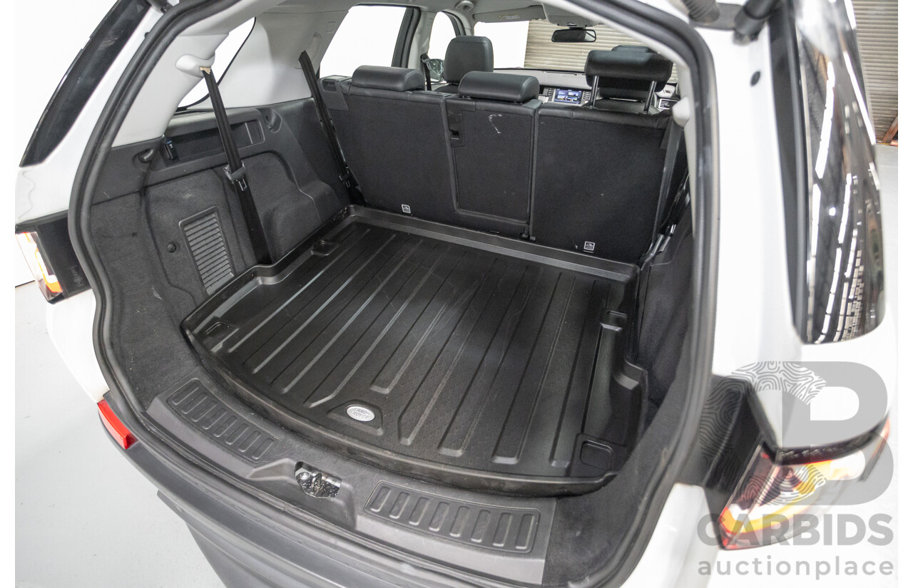 11/2017 Land Rover Discovery Sport TD4 (132kW) HSE (AWD) L550 MY18 4D Wagon Polaris White Turbo Diesel 2.0L - 7 Seats