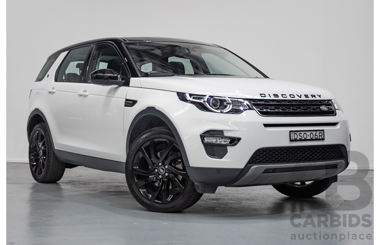 11/2017 Land Rover Discovery Sport TD4 (132kW) HSE (AWD) L550 MY18 4D Wagon Polaris White Turbo Diesel 2.0L - 7 Seats