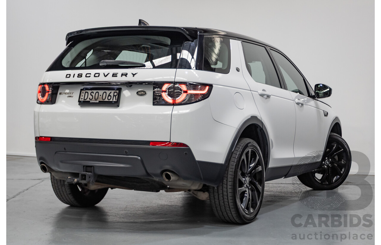 11/2017 Land Rover Discovery Sport TD4 (132kW) HSE (AWD) L550 MY18 4D Wagon Polaris White Turbo Diesel 2.0L - 7 Seats
