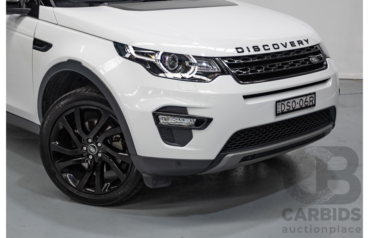 11/2017 Land Rover Discovery Sport TD4 (132kW) HSE (AWD) L550 MY18 4D Wagon Polaris White Turbo Diesel 2.0L - 7 Seats