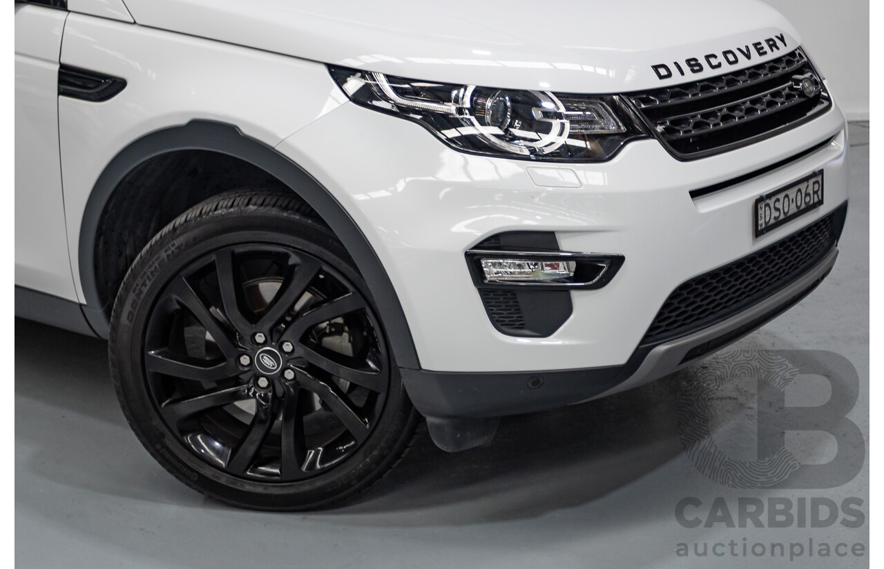 11/2017 Land Rover Discovery Sport TD4 (132kW) HSE (AWD) L550 MY18 4D Wagon Polaris White Turbo Diesel 2.0L - 7 Seats