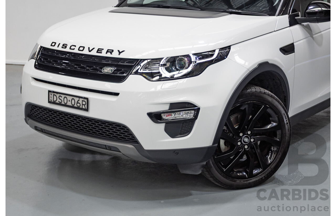 11/2017 Land Rover Discovery Sport TD4 (132kW) HSE (AWD) L550 MY18 4D Wagon Polaris White Turbo Diesel 2.0L - 7 Seats