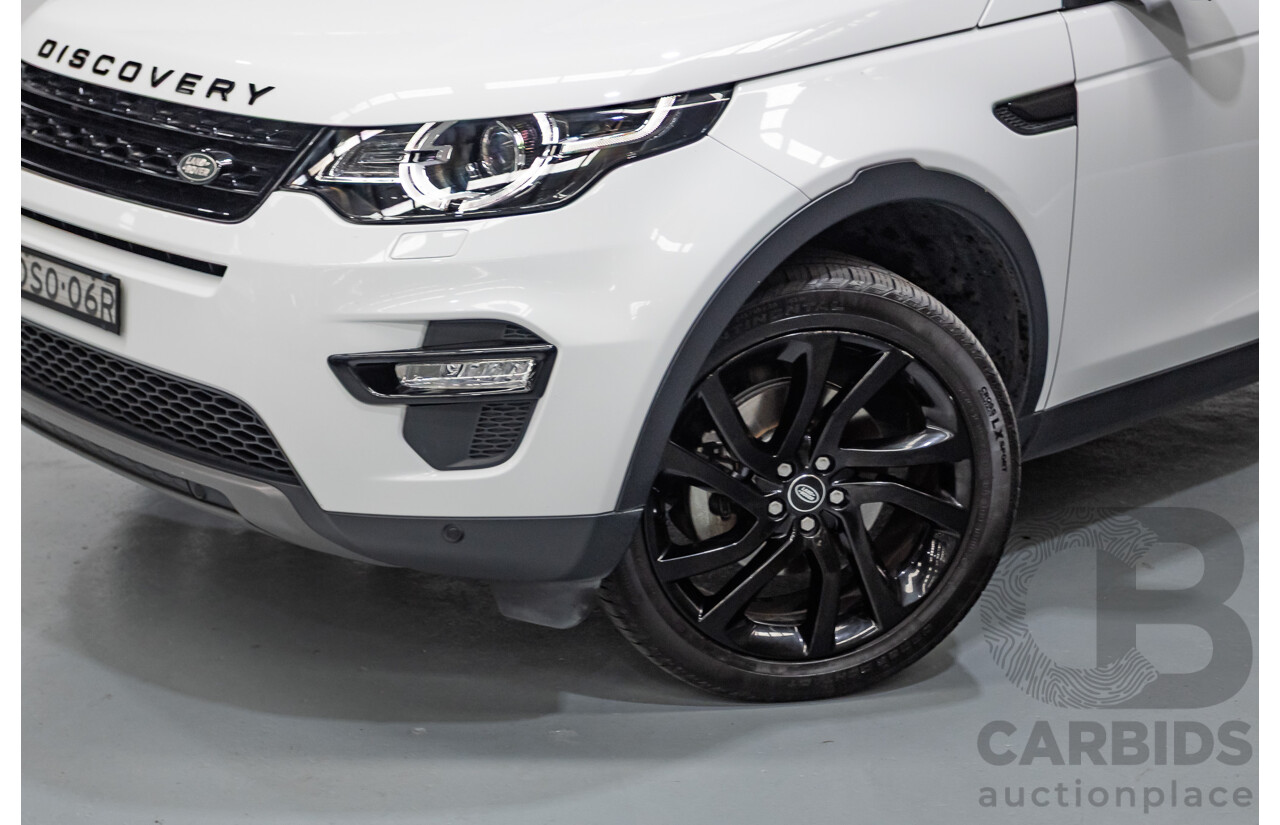 11/2017 Land Rover Discovery Sport TD4 (132kW) HSE (AWD) L550 MY18 4D Wagon Polaris White Turbo Diesel 2.0L - 7 Seats