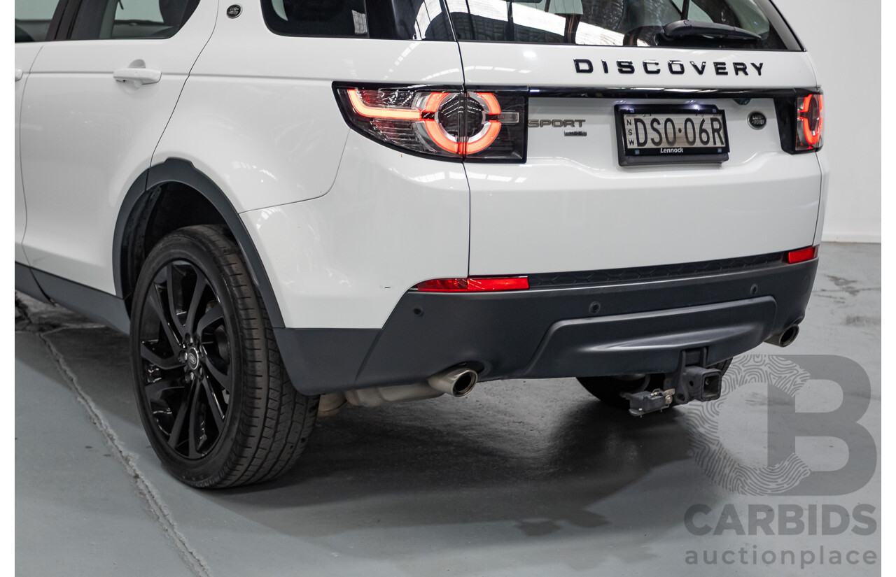 11/2017 Land Rover Discovery Sport TD4 (132kW) HSE (AWD) L550 MY18 4D Wagon Polaris White Turbo Diesel 2.0L - 7 Seats