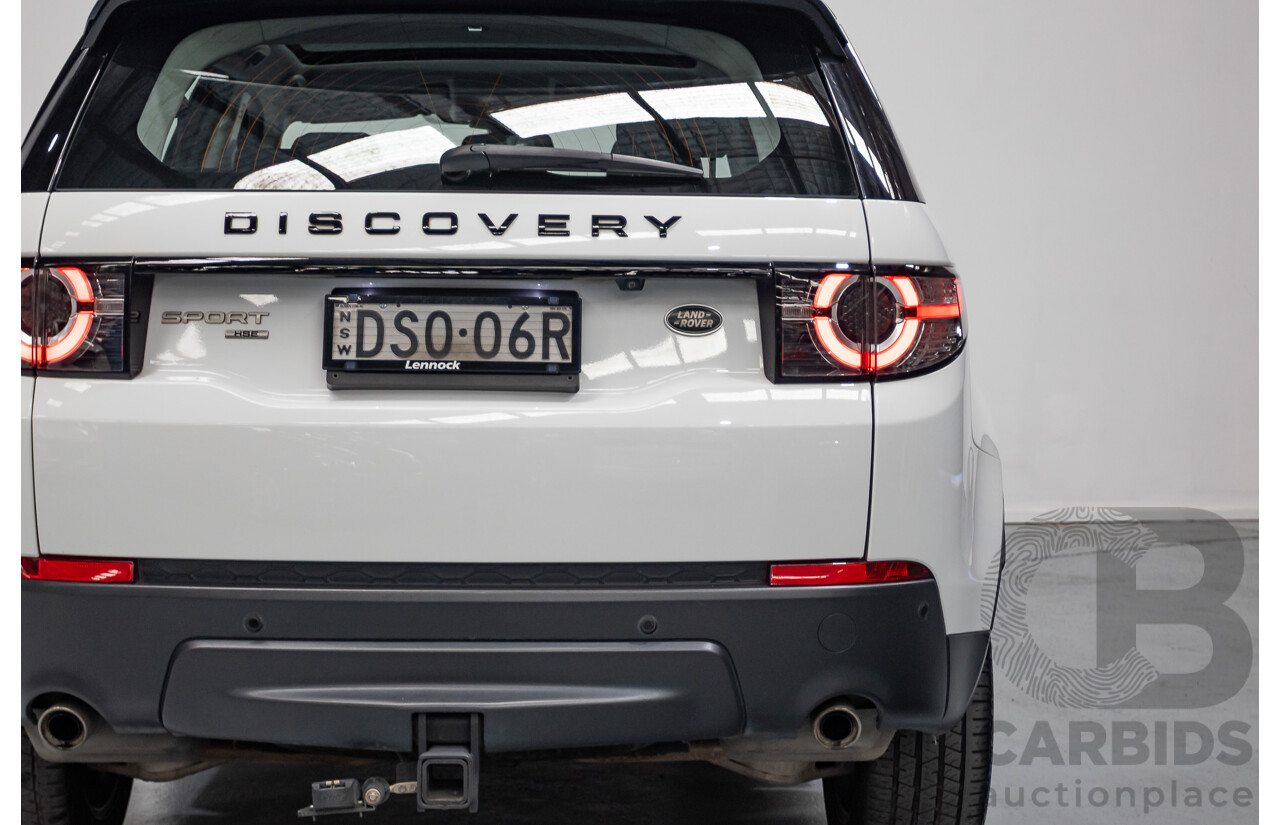 11/2017 Land Rover Discovery Sport TD4 (132kW) HSE (AWD) L550 MY18 4D Wagon Polaris White Turbo Diesel 2.0L - 7 Seats