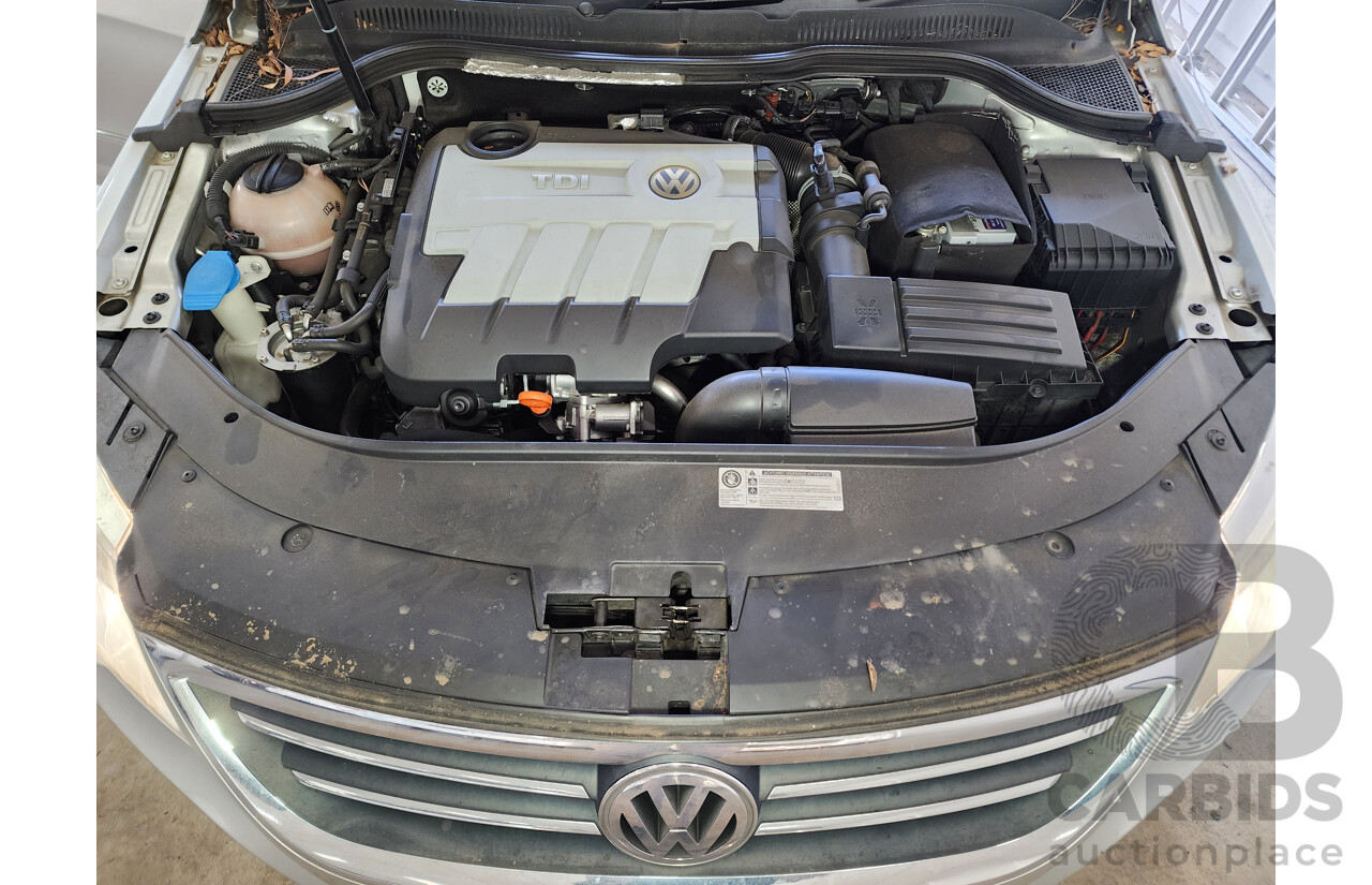 10/2010 Volkswagen Passat Cc 125 TDI 3C MY10 4d Coupe Silver 2.0L