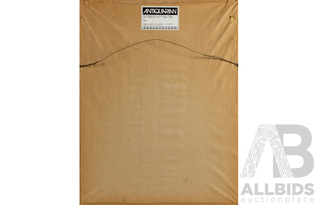 Utagawa Kunisada (aka Toyokuni III), (19th Century, Japanese, 1786-1865), Kabuki Warrior, Wonderful Antique Woodblock Print, 54 x 42 cm (frame)