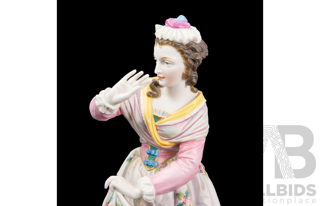 Pair of Reproduction Chalkware Classical Figures