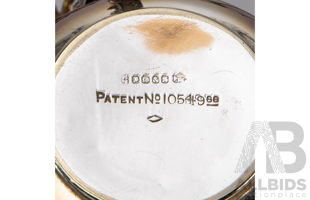 Collection of Three EPNS Tableware Pieces Inc Tantalus, Biscuit Barrel and Cruet Set.