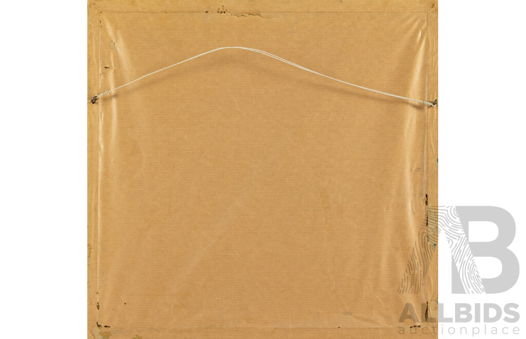 John William Tristram (19/20th Century, British-Born Australian, 1870-1938), Hillside at Dusk (1919), Gorgeous Antique Watercolour, 44 x 46 cm (frame)