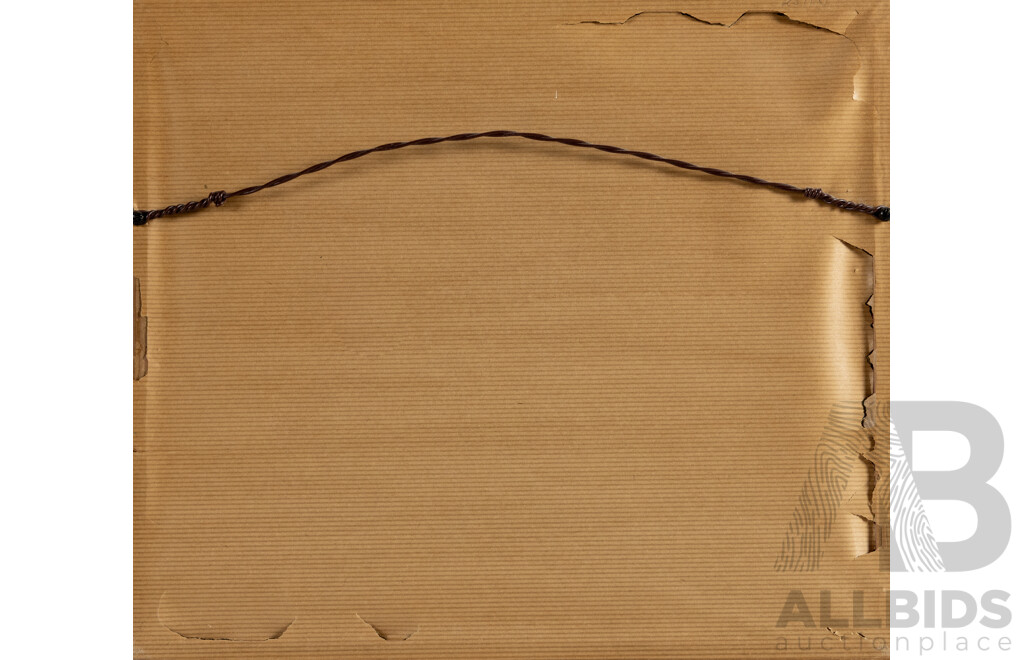 John William Tristram (19/20th Century, British-Born Australian, 1870-1938), ), Night in the Bush (1931), Fabulous Almost Antique Watercolour, 33 x 39 cm (frame)