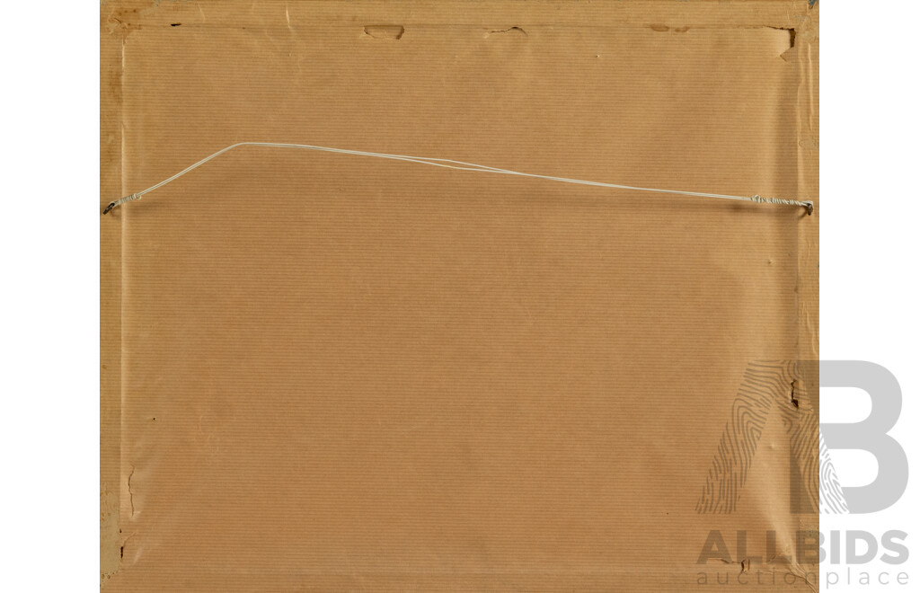 (Possibly) John William Tristram (19/20th Century, British-Born Australian, 1870-1938), ), Early Morning Walk by Gum Tree, Antique Watercolour, 38 x 46 cm (frame)