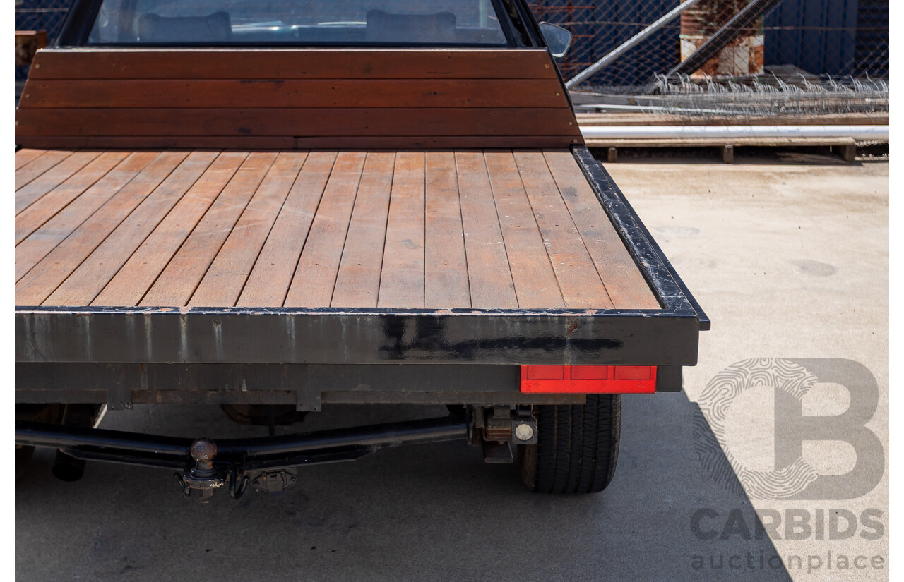 6/1981 Holden WB One Tonner 2d Trayback Utility Black V8 4.2L