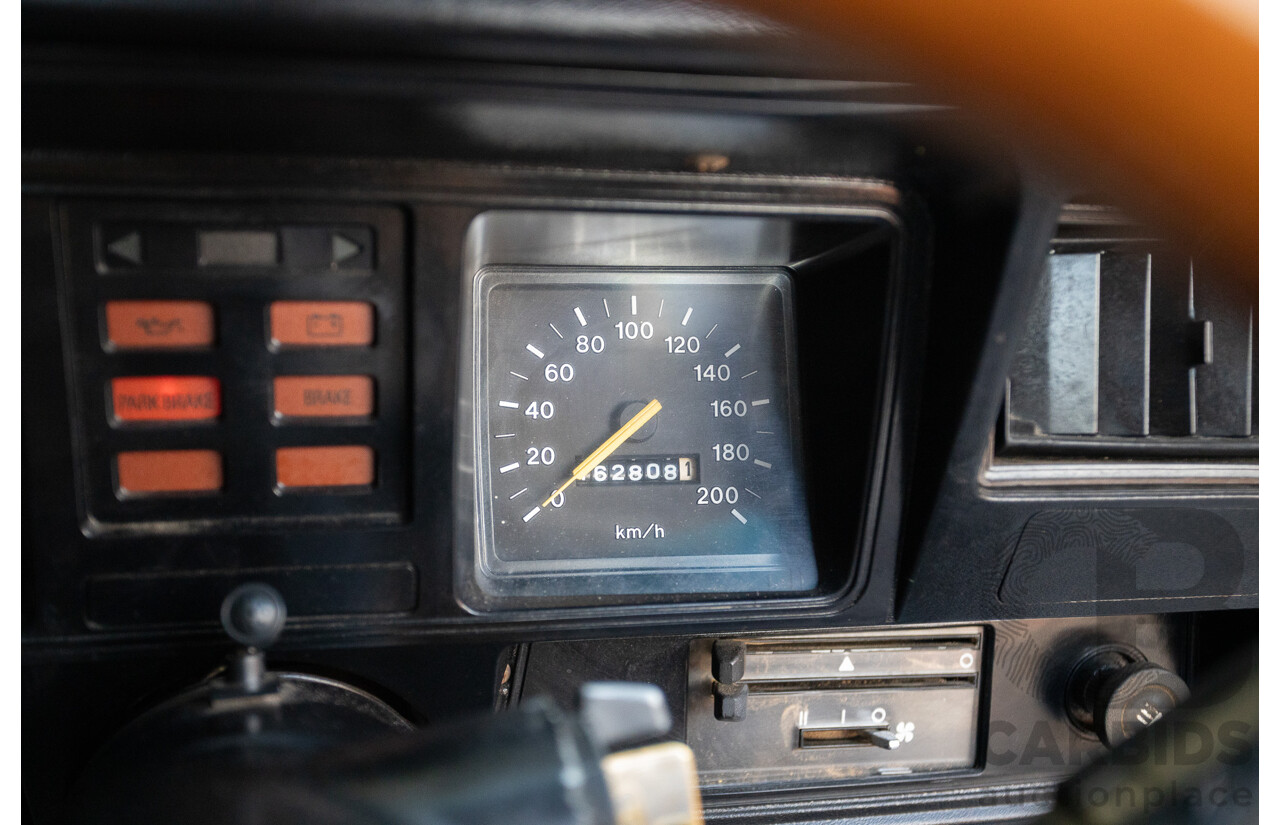 6/1981 Holden WB One Tonner 2d Trayback Utility Black V8 4.2L