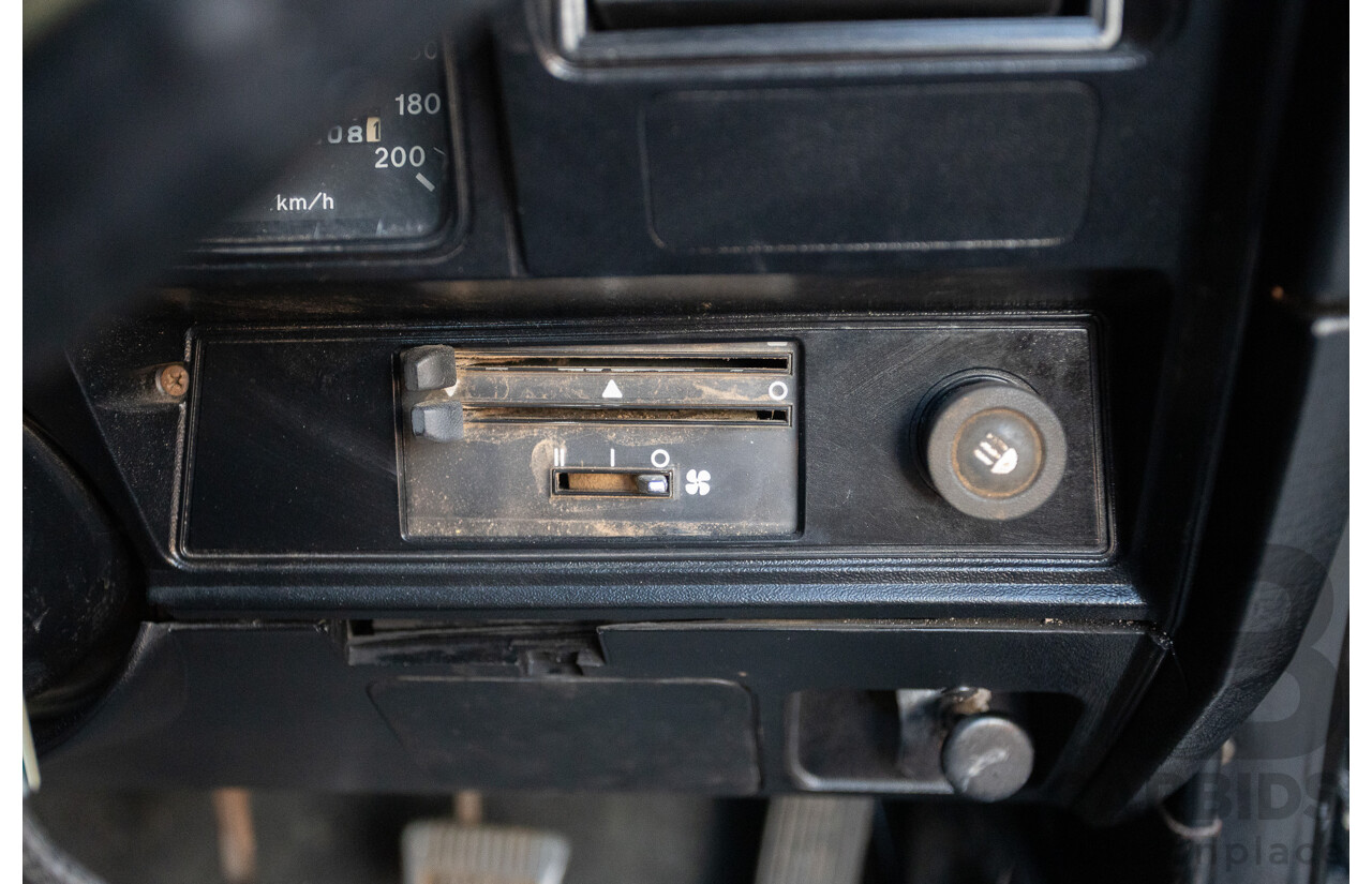 6/1981 Holden WB One Tonner 2d Trayback Utility Black V8 4.2L