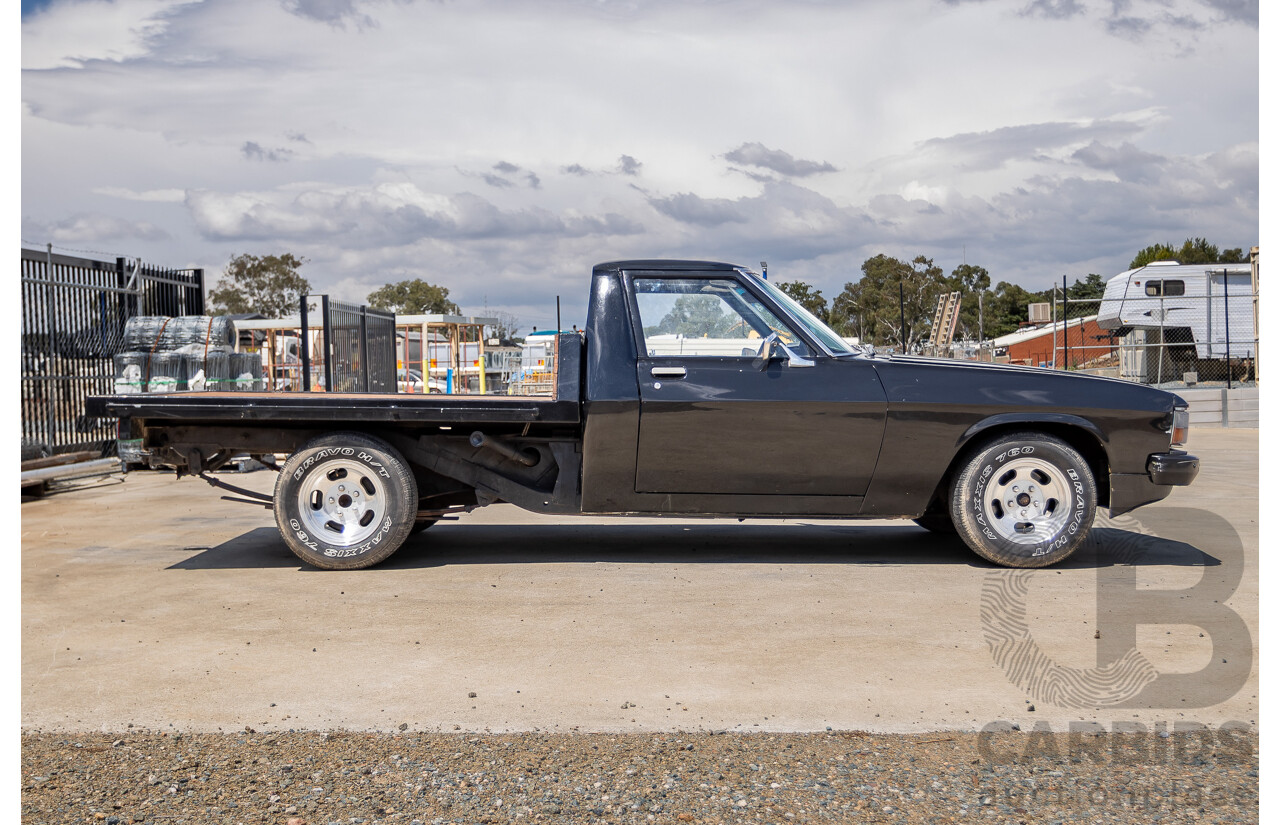 6/1981 Holden WB One Tonner 2d Trayback Utility Black V8 4.2L