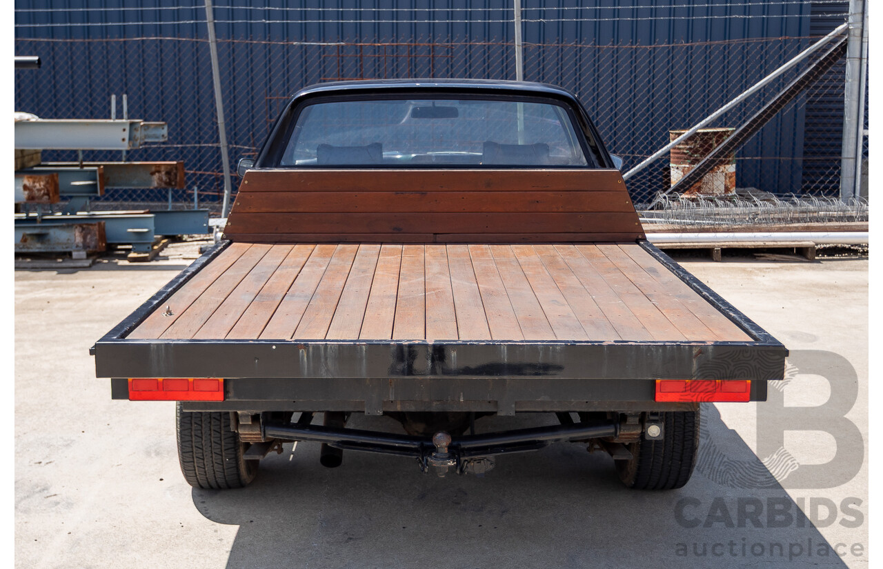 6/1981 Holden WB One Tonner 2d Trayback Utility Black V8 4.2L