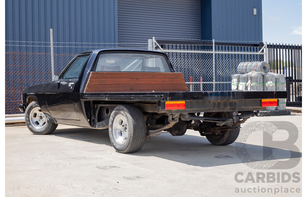 6/1981 Holden WB One Tonner 2d Trayback Utility Black V8 4.2L