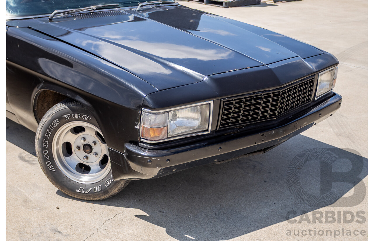6/1981 Holden WB One Tonner 2d Trayback Utility Black V8 4.2L