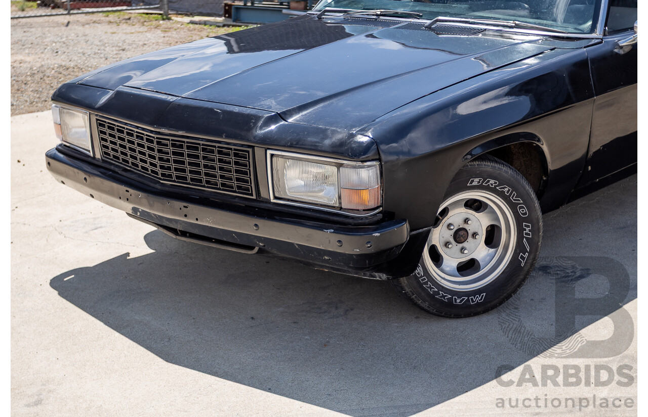 6/1981 Holden WB One Tonner 2d Trayback Utility Black V8 4.2L
