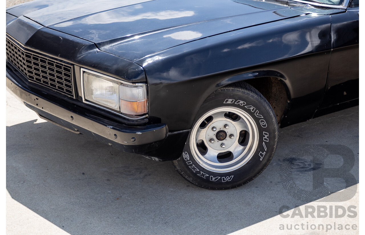 6/1981 Holden WB One Tonner 2d Trayback Utility Black V8 4.2L