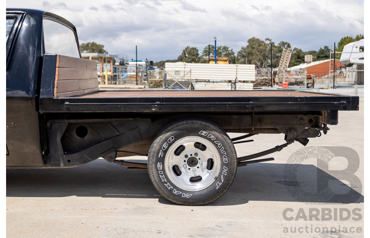 6/1981 Holden WB One Tonner 2d Trayback Utility Black V8 4.2L