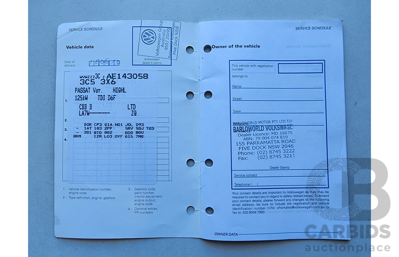 6/2010 Volkswagen Passat 125 TDI 3C MY10 4d Wagon Silver 2.0L