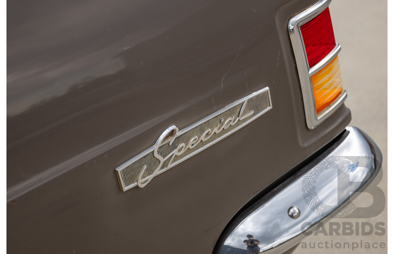 01/1966 Holden HD Special 4d Sedan Taralga Fawn / Fowlers Ivory 202ci Red Motor 3.3L